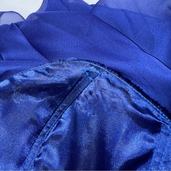 SHERRI HILL beaded chiffon prom DRESS GOWN - Picture 7 of 9